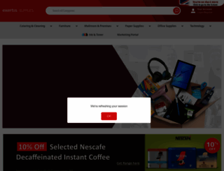 exertissupplies.co.uk screenshot