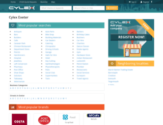 exeter.cylex-uk.co.uk screenshot