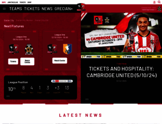 exetercityfc.co.uk screenshot