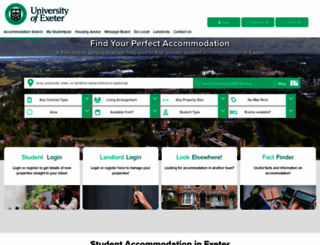 exeterstudentpad.co.uk screenshot