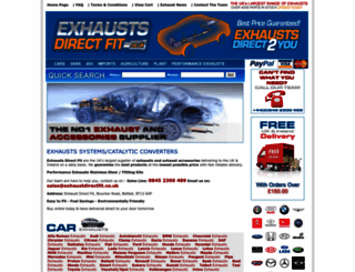 exhaustdirectfit.co.uk screenshot