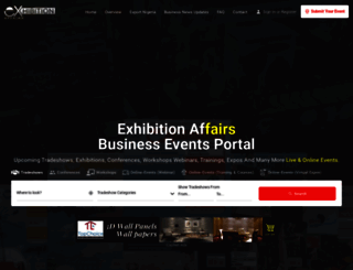 exhibitionaffairs.com screenshot