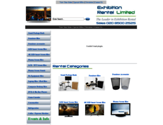 exhibitionrental.com screenshot