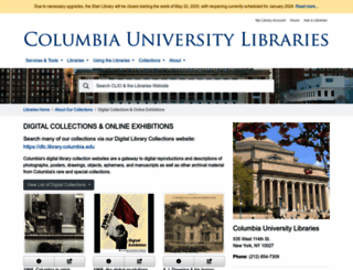 exhibitions.library.columbia.edu screenshot