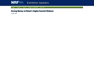 exhibitorupdate.nrf.com screenshot