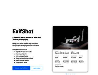 exifshot.com screenshot