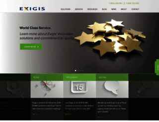 exigis.com screenshot