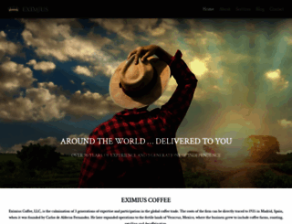 eximiuscoffee.com screenshot