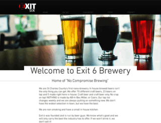 exit6brewery.com screenshot