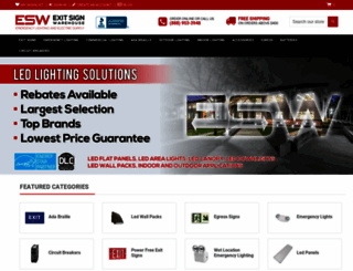 exitsignwarehouse.com screenshot