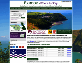 exmoor-holidays.co.uk screenshot