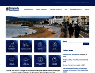 exmouth.gov.uk screenshot