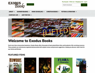 exodusbooks.com screenshot