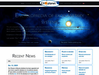 exoplanet.eu screenshot