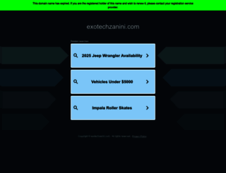 exotechzanini.com screenshot