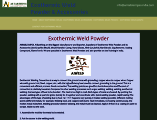 exothermic-welds.com screenshot