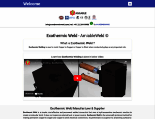 exothermicweld.com screenshot