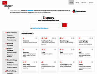expasy.org screenshot