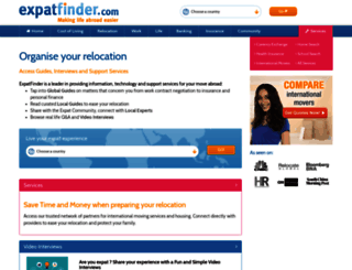 expatfinder.com screenshot