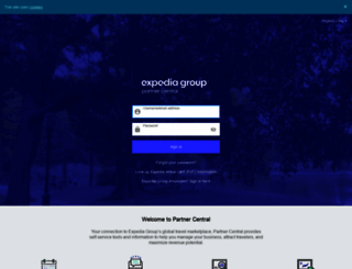 expediapartnercentral.com screenshot