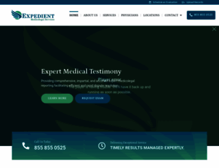 expedientmedicolegal.com screenshot