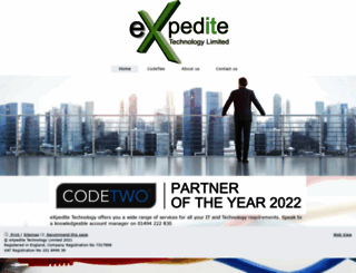 expedite-technology.co.uk screenshot