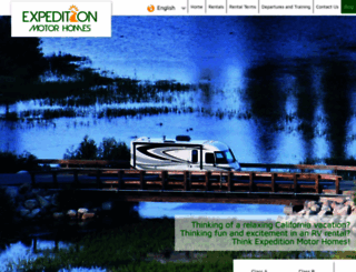 expeditionmotorhomes.com screenshot