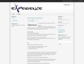 experience-cms.org screenshot