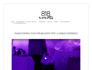 experience818events.com screenshot