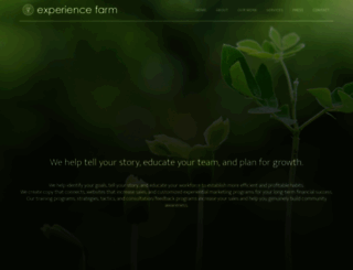 experiencefarm.com screenshot