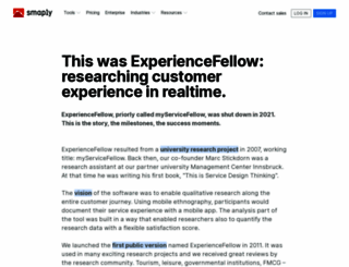 experiencefellow.com screenshot