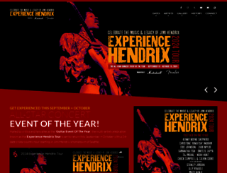 experiencehendrixtour.com screenshot