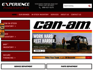 experiencepowersports.com screenshot