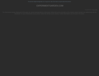 experimentgarden.com screenshot