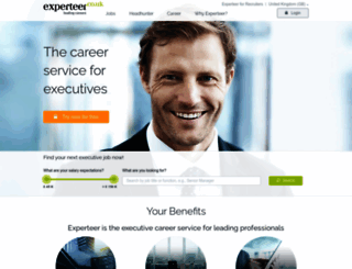 experteer.co.uk screenshot