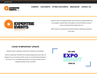 expertiseevents.com.au screenshot
