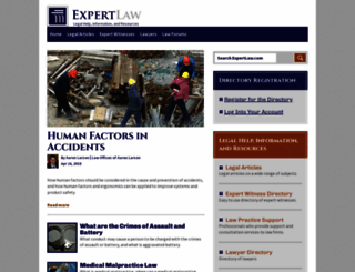 expertlaw.com screenshot