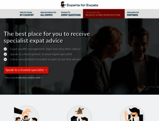 expertsforexpats.com screenshot