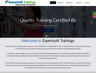 expertsofttrainings.com screenshot