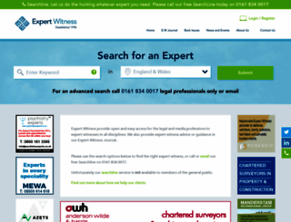 expertwitness.co.uk screenshot