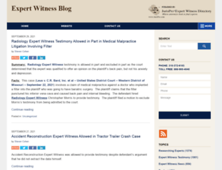 expertwitnessblog.com screenshot