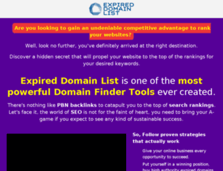 expired-domains-list.com screenshot