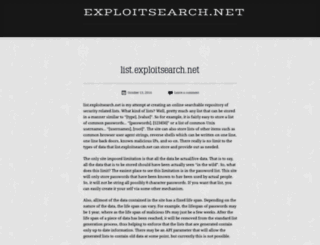 exploitsearch.wordpress.com screenshot