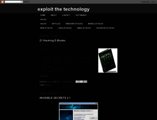 exploitthetechnology.blogspot.com screenshot