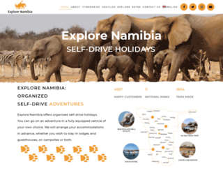 explore-namibia.com screenshot