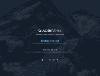 explore.glacierworks.org screenshot