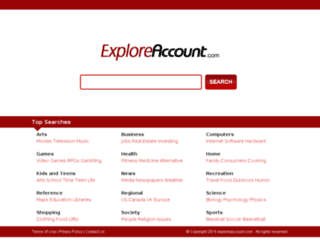 exploreaccount.com screenshot