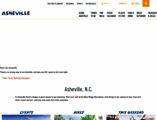 exploreasheville.com screenshot
