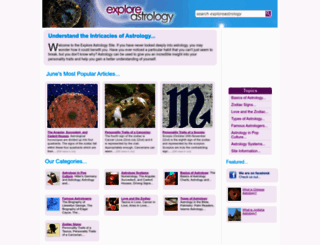 exploreastrology.co.uk screenshot