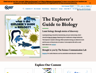 explorebiology.org screenshot